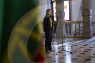Portuguese President Receives In Audience Mariana Mortagua Representative Of Political Party BE Following Election Results