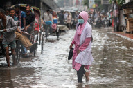 Dhaka: Heavy Rainfall Floods Streets