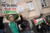 Protest In Front Of The Israeli Embassy In Warsaw, Poland, On May 22, 2025