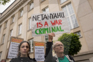 Protest In Front Of The Israeli Embassy In Warsaw, Poland, On May 22, 2025