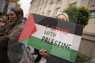 Protest In Front Of The Israeli Embassy In Warsaw, Poland, On May 22, 2025