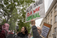 Protest In Front Of The Israeli Embassy In Warsaw, Poland, On May 22, 2025