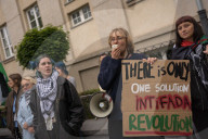 Protest In Front Of The Israeli Embassy In Warsaw, Poland, On May 22, 2025