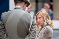 Italy's Prime Minister Giorgia Meloni Welcomes Denmark's Prime Minister Mette Frederiksen