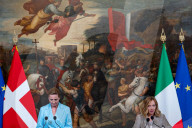 Italy's Prime Minister Giorgia Meloni Welcomes Denmark's Prime Minister Mette Frederiksen