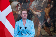 Italy's Prime Minister Giorgia Meloni Welcomes Denmark's Prime Minister Mette Frederiksen
