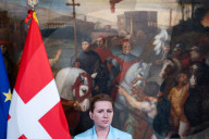 Italy's Prime Minister Giorgia Meloni Welcomes Denmark's Prime Minister Mette Frederiksen