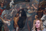 Italy's Prime Minister Giorgia Meloni Welcomes Denmark's Prime Minister Mette Frederiksen