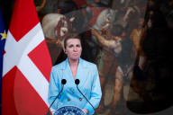 Italy's Prime Minister Giorgia Meloni Welcomes Denmark's Prime Minister Mette Frederiksen
