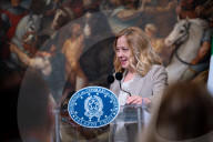 Italy's Prime Minister Giorgia Meloni Welcomes Denmark's Prime Minister Mette Frederiksen