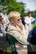 Congresswoman Clémentine Autain Visits The Parc Maurepas Refugee Camp