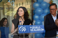 Isabel Díaz Ayuso Attends Inauguration Of The New Partido Popular Headquarters In Pozuelo De Alarcón