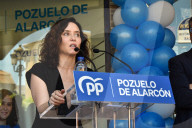 Isabel Díaz Ayuso Attends Inauguration Of The New Partido Popular Headquarters In Pozuelo De Alarcón
