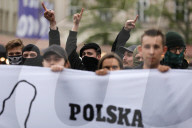 Anti-Immigration Picket In Krakow