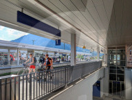 Cyclists Taking The Deutsche Bahn To Garmisch-Partenkirchen In The Alps