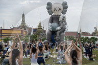 Pilates Exercises At Sanam Luang.