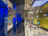 Muenchner Freiheit Metro Station