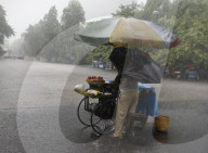 Monsoon Rain In Kolkata , India