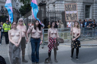 Trans Rights Protest Outside Downing Street In London