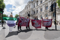 Trans Rights Protest Outside Downing Street In London
