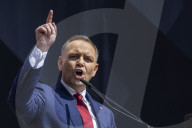 Candidates Hold Rival Marches In Warsaw Ahead Of Poland's Presidential Election Runoff