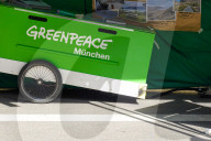 Greenpeace Info Stand At Public Event