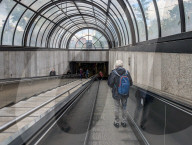 Entrance To Neuperlach Zentrum Subway Station