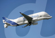 Airbus Beluga XL2 taking off from Toulouse Airport