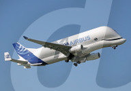 Airbus Beluga XL2 taking off from Toulouse Airport