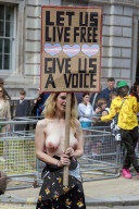 UK court rules a woman is a woman if she was born a woman Trans protest