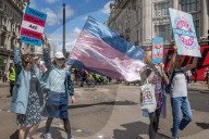 UK court rules a woman is a woman if she was born a woman Trans protest