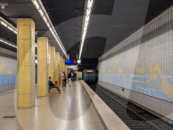 Michaelibad Subway Station In Munich
