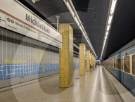Michaelibad Subway Station In Munich