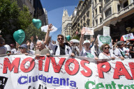 Thousands Protest In Madrid For Healthcare