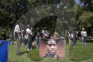 The 5th Year Anniversary Of George Floyd Death People Gathered Out Side The White House 