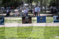 The 5th Year Anniversary Of George Floyd Death People Gathered Out Side The White House 