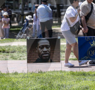 The 5th Year Anniversary Of George Floyd Death People Gathered Out Side The White House 