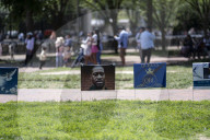 The 5th Year Anniversary Of George Floyd Death People Gathered Out Side The White House 
