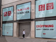Uniqlo Storefront Before Opening In Munich