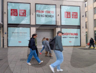 Uniqlo Storefront Before Opening In Munich