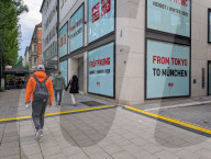 Uniqlo Storefront Before Opening In Munich