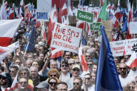 Candidates Hold Rival Marches In Warsaw Ahead Of Poland's Presidential Election Runoff