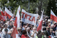 Candidates Hold Rival Marches In Warsaw Ahead Of Poland's Presidential Election Runoff