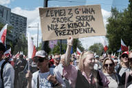 Candidates Hold Rival Marches In Warsaw Ahead Of Poland's Presidential Election Runoff