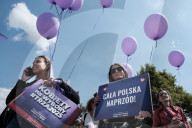 Candidates Hold Rival Marches In Warsaw Ahead Of Poland's Presidential Election Runoff