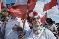 Candidates Hold Rival Marches In Warsaw Ahead Of Poland's Presidential Election Runoff