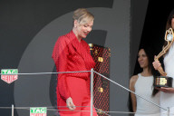 ROYALS -  Albert II von Monaco und Prinzessin Charlene auf dem Podium des GP Formel 1 von Monaco