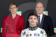 ROYALS -  Albert II von Monaco und Prinzessin Charlene auf dem Podium des GP Formel 1 von Monaco