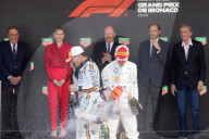 ROYALS -  Albert II von Monaco und Prinzessin Charlene auf dem Podium des GP Formel 1 von Monaco
