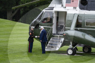 President Donald J Trump Arrived Back At The White House In The Washington DC 